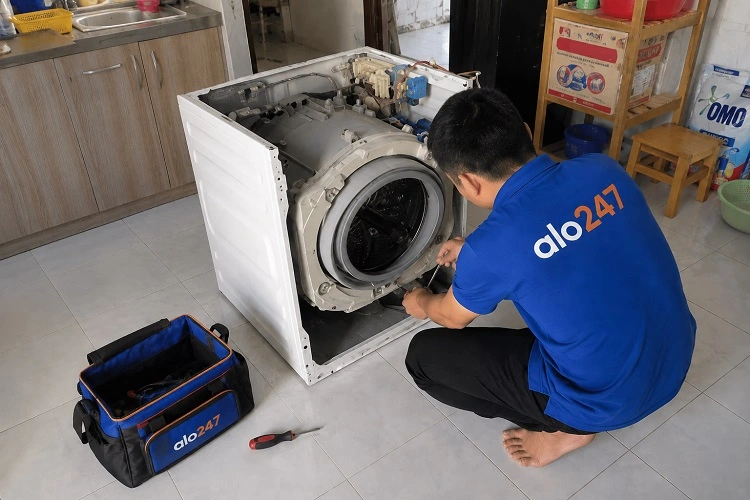 Thợ alo247 sửa máy giặt tại Xuân Đỉnh