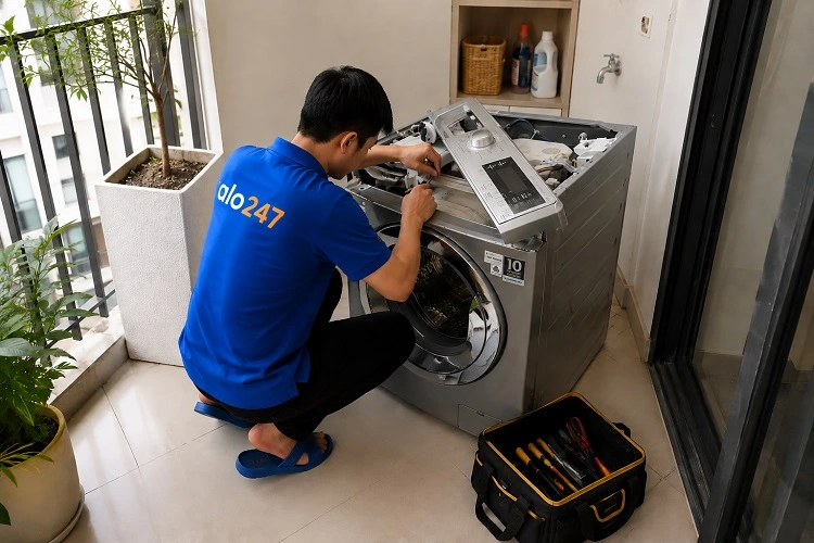Thợ alo247 sửa máy giặt tại nhà Đông Ngạc