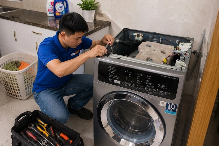 Thợ alo247 sửa máy giặt tại nhà Dương Nội