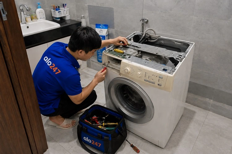 Thợ alo247 sửa máy giặt tại nhà Mê Linh