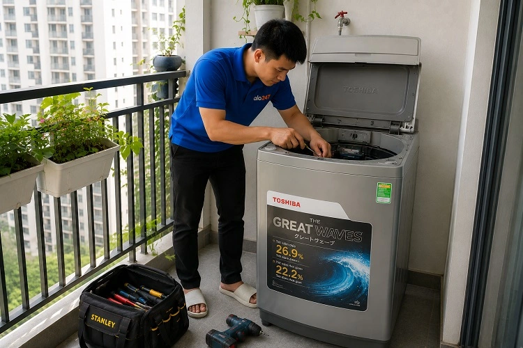 Thợ alo247 sửa máy giặt tại nhà Ngọc Hồi