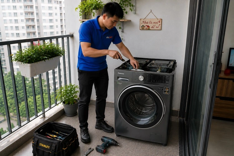 Thợ alo247 sửa máy giặt tại nhà Quang Minh