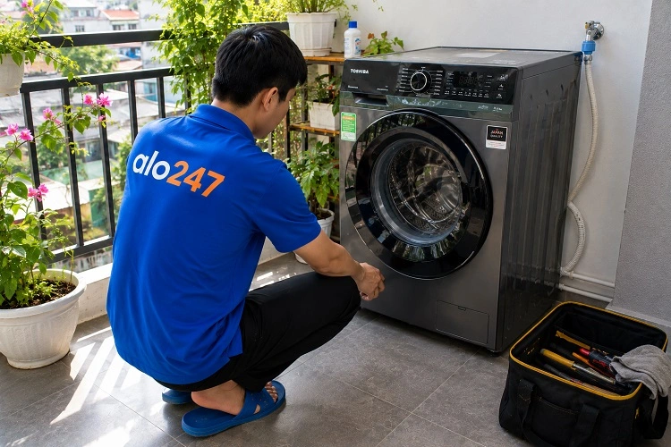 Thợ alo247 sửa máy giặt tại nhà Xuân Phương