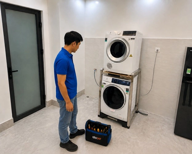 Thợ alo247 sửa máy sấy quần áo Electrolux tại nhà Hà Nội