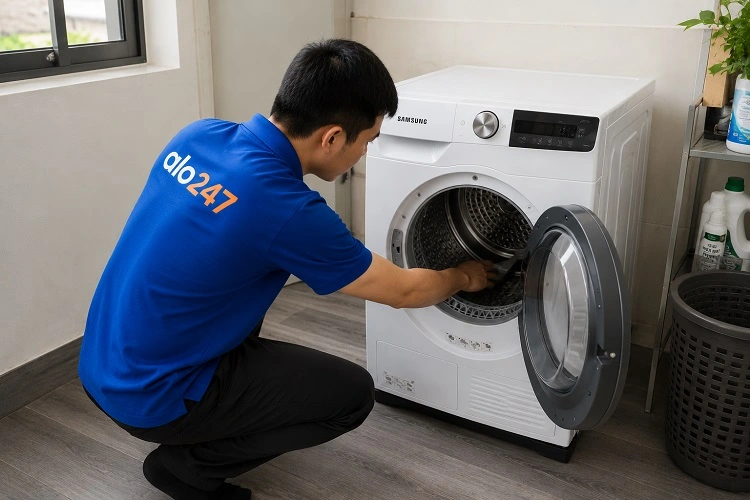 Thợ alo247 sửa máy sấy quần áo Samsung