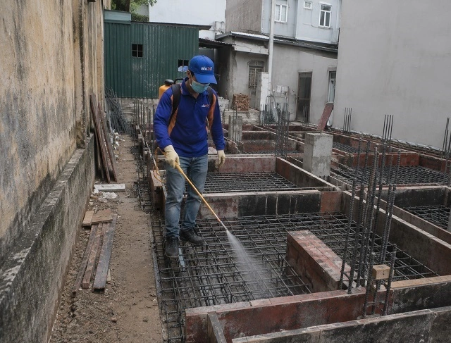Thợ alo247 thi công chống mối công trình tại Khương Đình