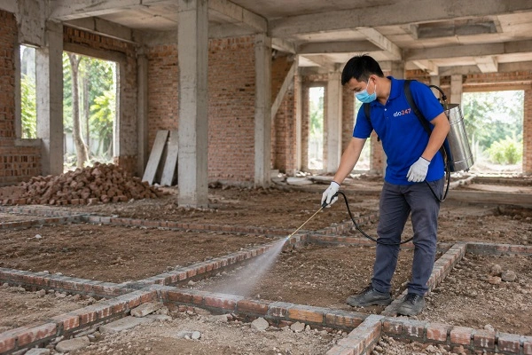 Thợ alo247 thi công chống mối công trình
