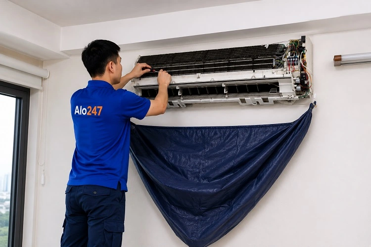 Thợ alo247 vệ sinh bảo dưỡng điều hoà Daikin