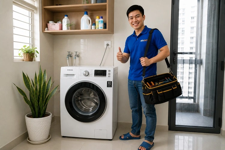 alo247 sửa máy giặt uy tín tại Nghĩa Đô