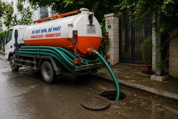 Alo247 Dịch vụ hút bể phốt trọn gói tại Cổ Đô