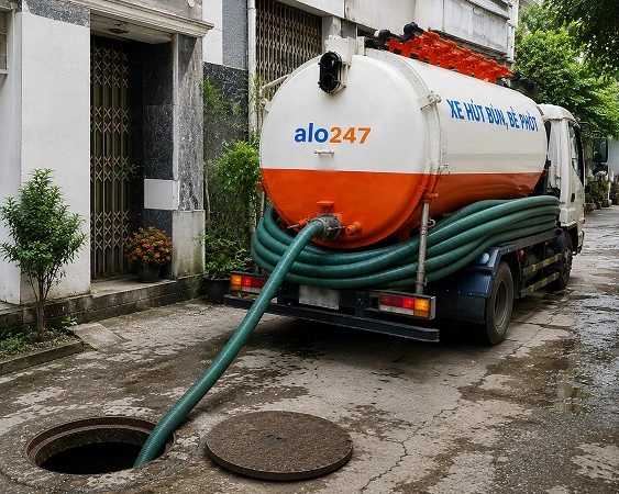 Alo247 Dịch vụ hút bể phốt trọn gói tại Hạ Bằng