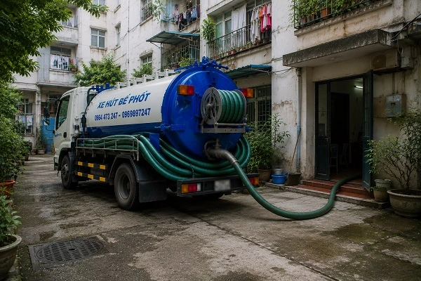 Alo247 Dịch vụ hút bể phốt trọn gói tại Hương Sơn