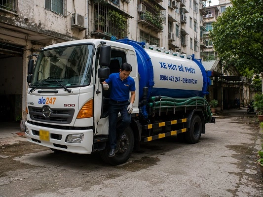 Alo247 Dịch vụ hút bể phốt trọn gói tại Phúc Sơn