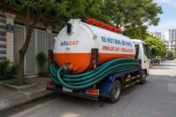Alo247 Dịch vụ hút bể phốt trọn gói tại Tùng Thiện