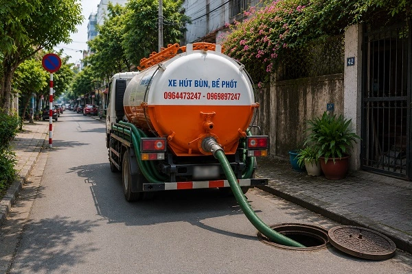 Alo247 hút bể phốt trọn gói tại Lĩnh Nam