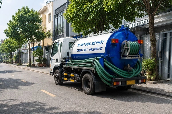 Dịch vụ hút bể phốt trọn gói tại Xuân Đỉnh alo247