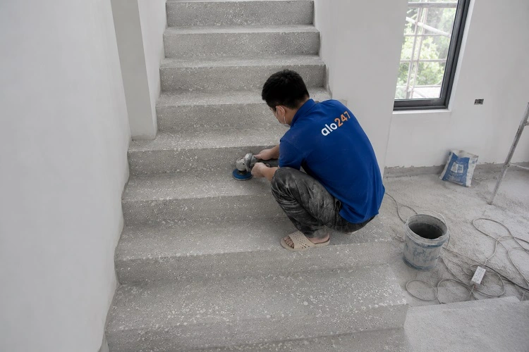 Thợ alo247 mài cầu thang bê tông