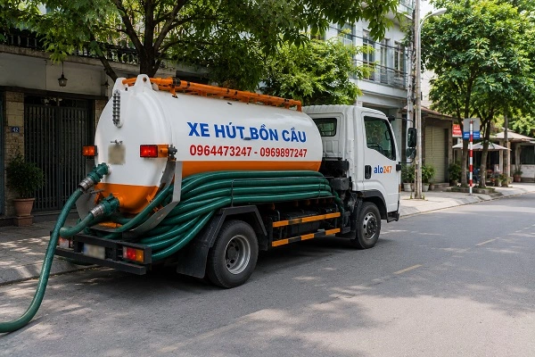 alo247 dịch vụ hút bể phốt chuyên nghiệp tại Bồ Đề