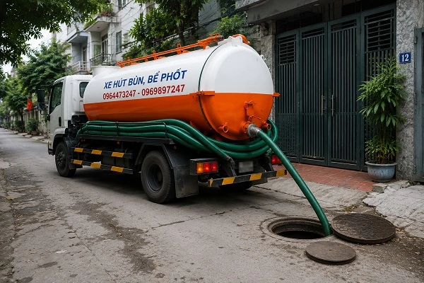 alo247 dịch vụ hút bể phốt chuyên nghiệp tại Thượng Cát