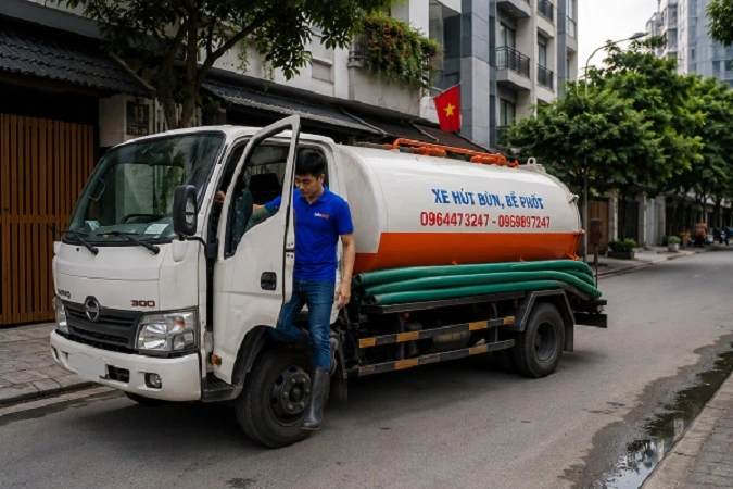alo247 dịch vụ hút bể phốt trọn gói tại Bạch Mai