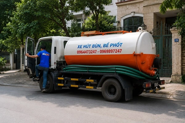 alo247 dịch vụ hút bể phốt trọn gói tại Định Công