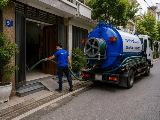 alo247 dịch vụ hút bể phốt trọn gói tại Dương Nội