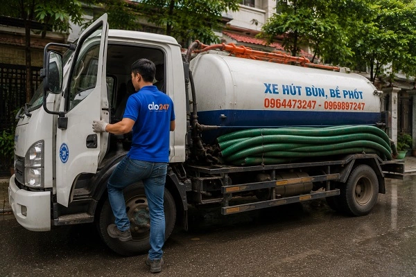 alo247 dịch vụ hút bể phốt trọn gói tại Láng