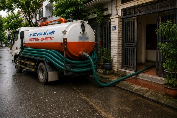 alo247 dịch vụ hút bể phốt trọn gói tại Ngọc Hồi