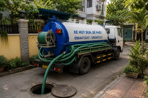 alo247 dịch vụ hút bể phốt trọn gói tại Tây Tựu