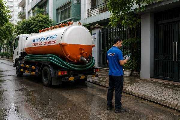 alo247 dịch vụ hút bể phốt trọn gói tại Tương Mai