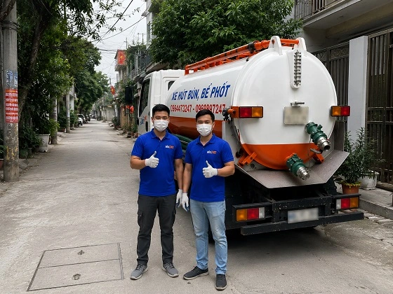 alo247 dịch vụ hút bể phốt trọn gói uy tín tại Nghĩa Đô