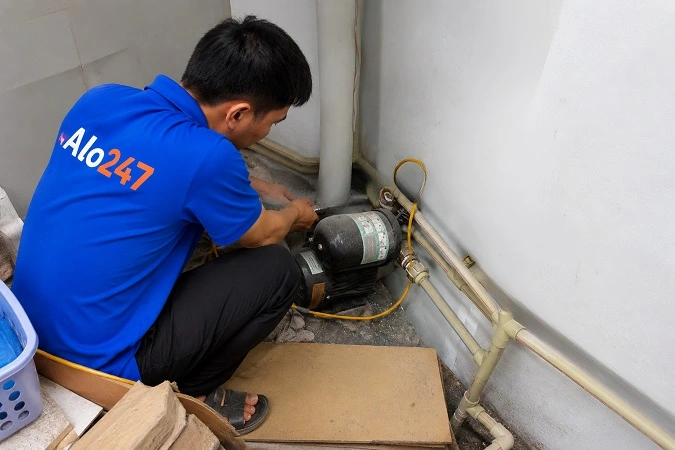 Alo247 dịch vụ sửa chữa máy bơm tận nơi tại Hoàng Liệt