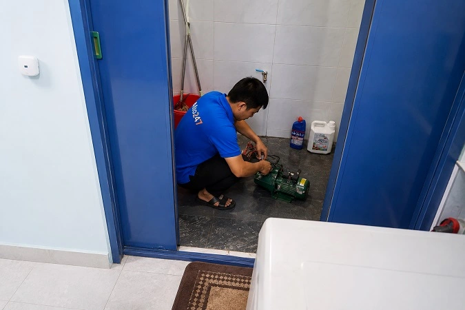 Alo247 dịch vụ sửa chữa máy bơm tận nơi tại Hồng Hà