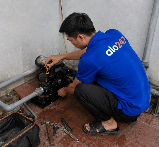 Alo247 dịch vụ sửa chữa máy bơm tận nơi tại Kiến Hưng