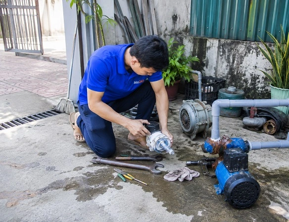 Alo247 dịch vụ sửa chữa máy bơm tận nơi tại Kim Liên