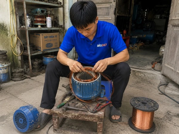 Alo247 dịch vụ sửa chữa máy bơm tận nơi tại  Lĩnh Nam