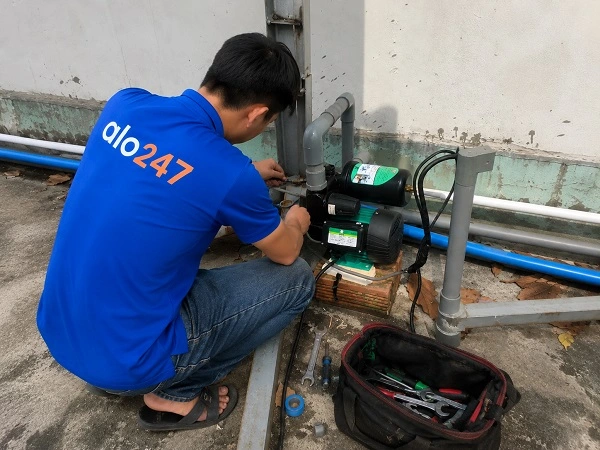 Alo247 dịch vụ sửa chữa máy bơm tận nơi tại Mê Linh