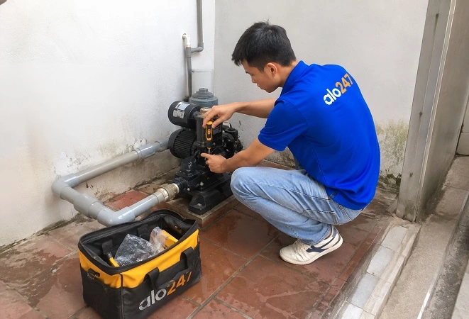 Alo247 dịch vụ sửa chữa máy bơm tận nơi tại Ngọc Hồi