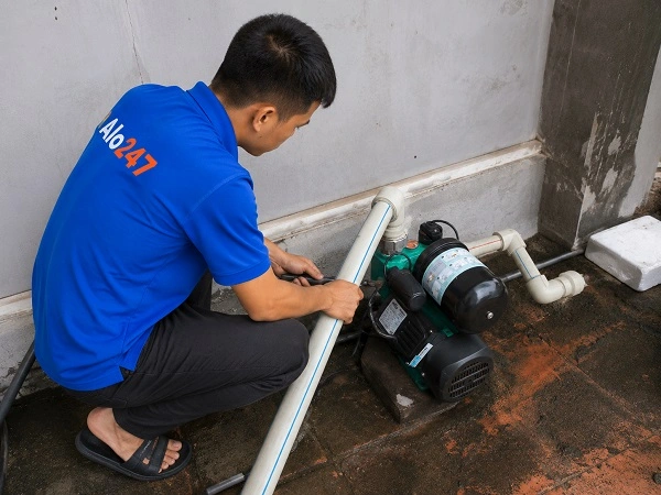 Alo247 dịch vụ sửa chữa máy bơm tận nơi tại Ô chợ Dừa