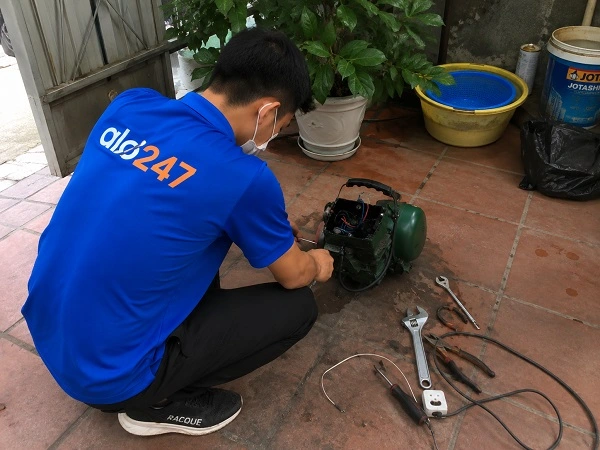 Alo247 dịch vụ sửa chữa máy bơm tận nơi tại  Phú Diễn