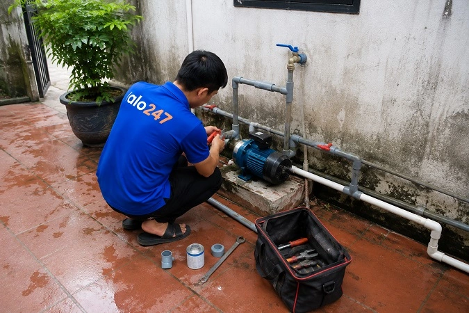 Alo247 dịch vụ sửa chữa máy bơm tận nơi tại Sóc Sơn