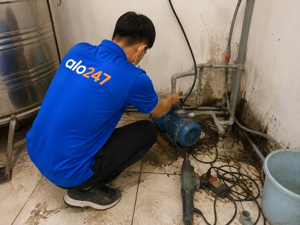 Alo247 dịch vụ sửa chữa máy bơm tận nơi tại Tây Tựu