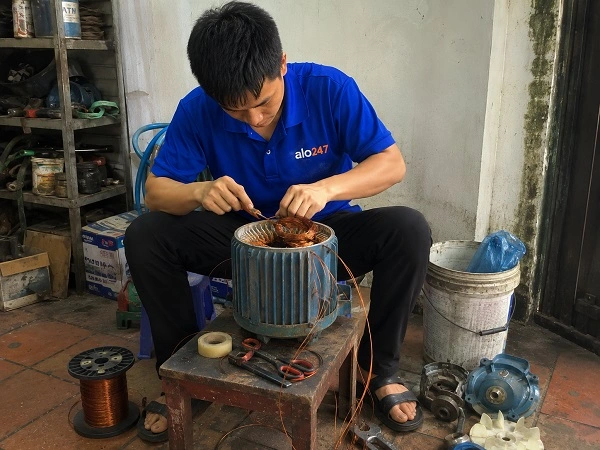 Alo247 dịch vụ sửa chữa máy bơm tận nơi tại Tương Mai