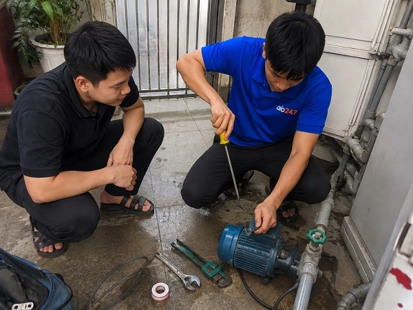 Alo247 dịch vụ sửa chữa máy bơm tận nơi tại Vĩnh Hưng
