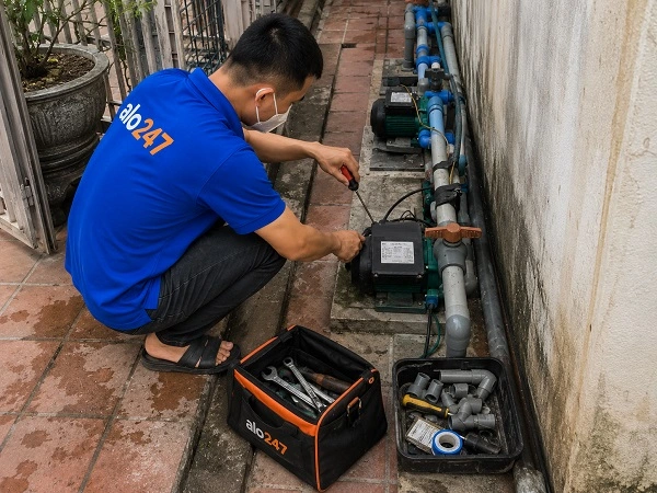 Alo247 dịch vụ sửa chữa máy bơm tận nơi tại  Yên Hoà