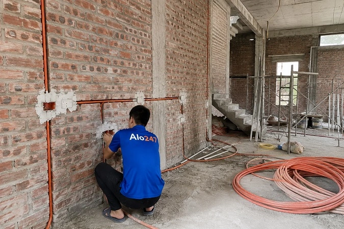 Alo247 thi công điện nước tại Thượng Cát