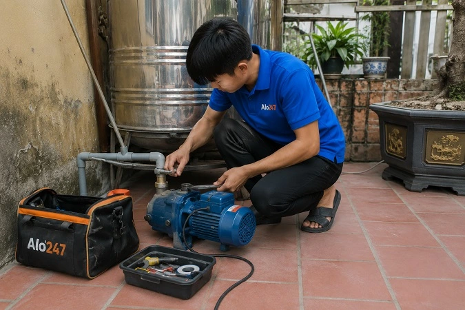 Thợ Alo247 kiểm tra sự cố trước khi đưa ra phương án xử lý