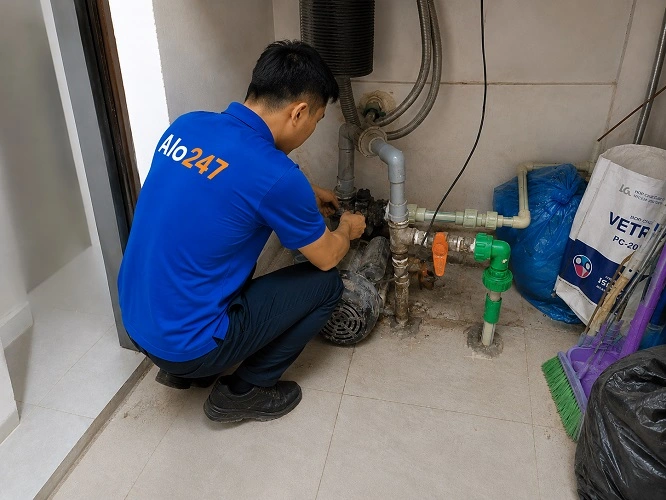 Thợ Alo247 sửa máy bơm tự ngắt