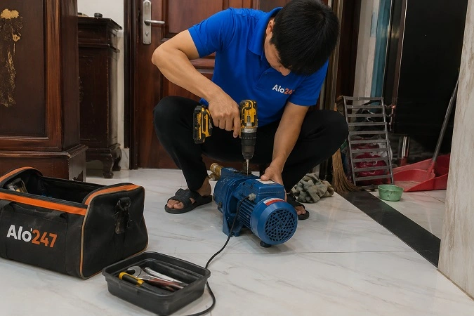 Thợ alo247 sửa chữa lắp đặt thiết bị điện nước tại nhà