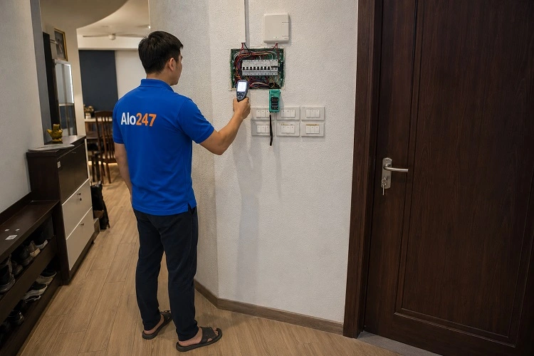 Thợ alo247 sửa điện tại nhà khu vực Bát Tràng